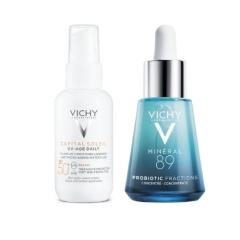 Vichy Capital Soleil UV-Age Daily SPF50+ en Minèral 89 Probiotic Fractions Serum Routine Kit